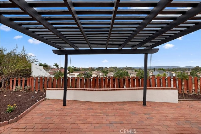 view of patio / terrace with a pergola