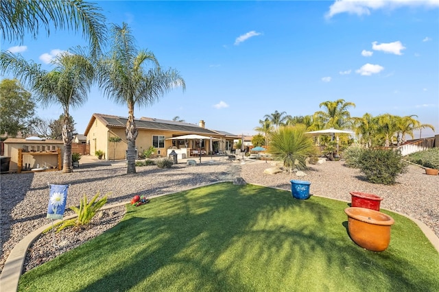 view of yard featuring a patio