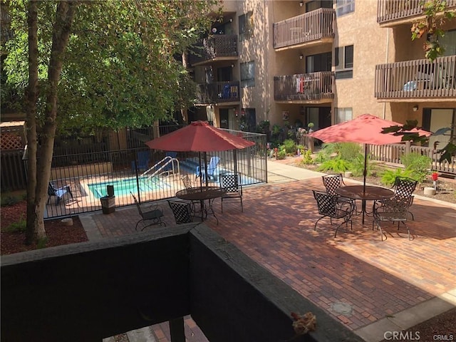 view of pool with a patio