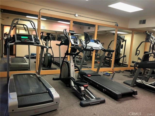 view of exercise room