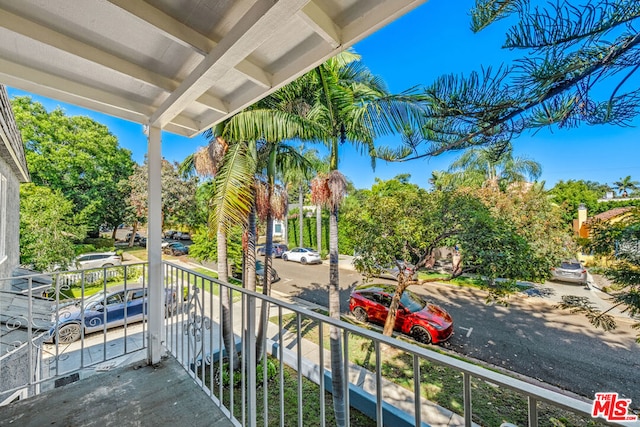 view of balcony