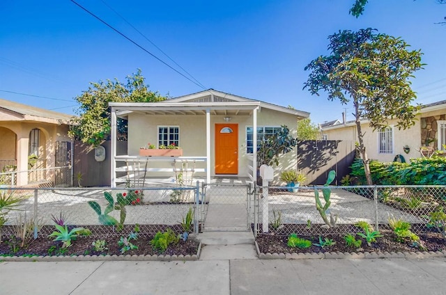 bungalow with covered porch