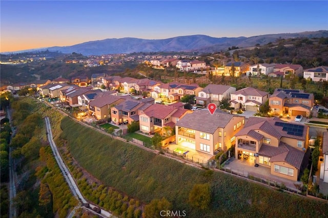 2598 E Temblor Ranch Dr, Brea, CA 92821 - aerial perspective of suburban area with mountains