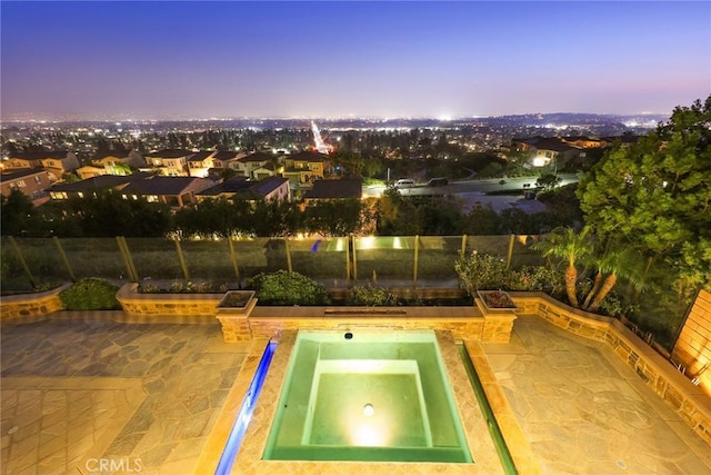 2598 E Temblor Ranch Dr, Brea, CA 92821 - view of pool with an in-ground hot tub and fence