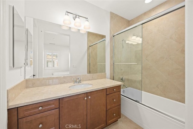 2598 E Temblor Ranch Dr, Brea, CA 92821 - full bathroom featuring enclosed tub / shower combo and vanity