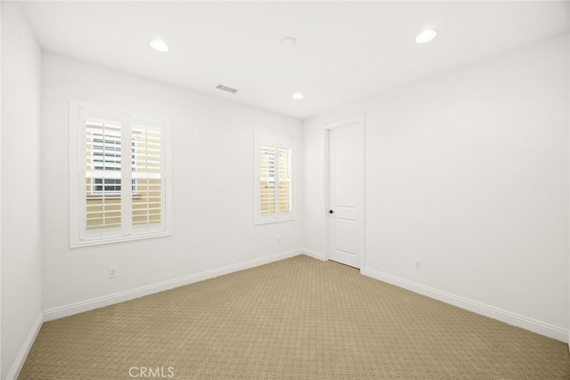 2598 E Temblor Ranch Dr, Brea, CA 92821 - empty room with light carpet, recessed lighting, and baseboards