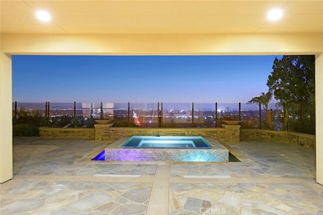 2598 E Temblor Ranch Dr, Brea, CA 92821 - view of swimming pool with an in-ground hot tub and a patio