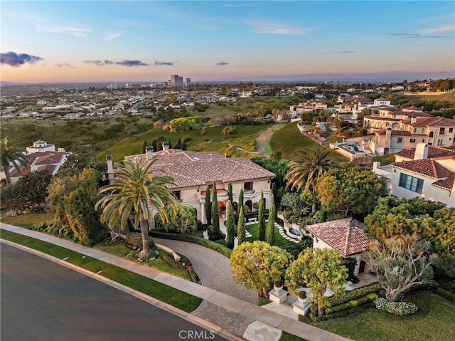 drone / aerial view featuring a residential view