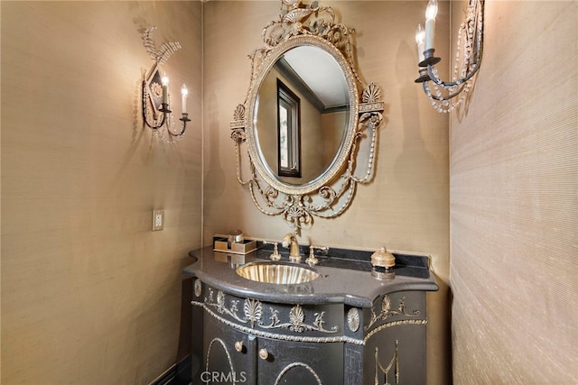 bathroom with vanity