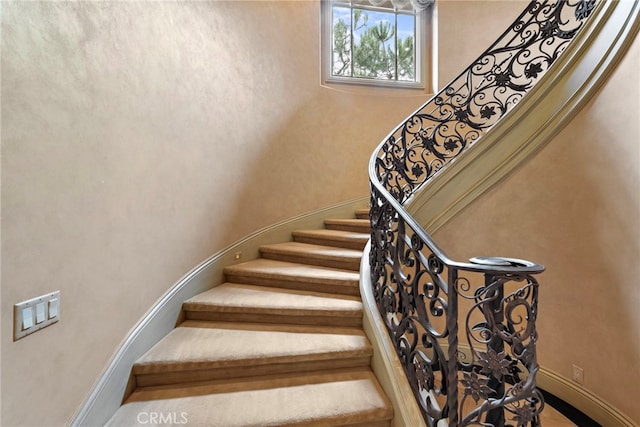 view of staircase