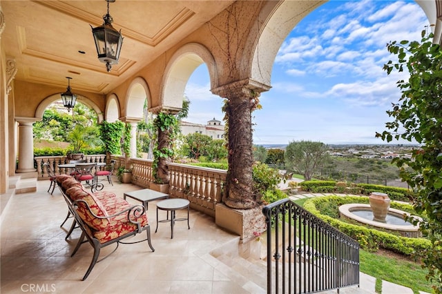 view of patio