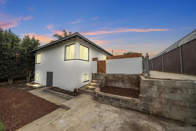 exterior space featuring a patio