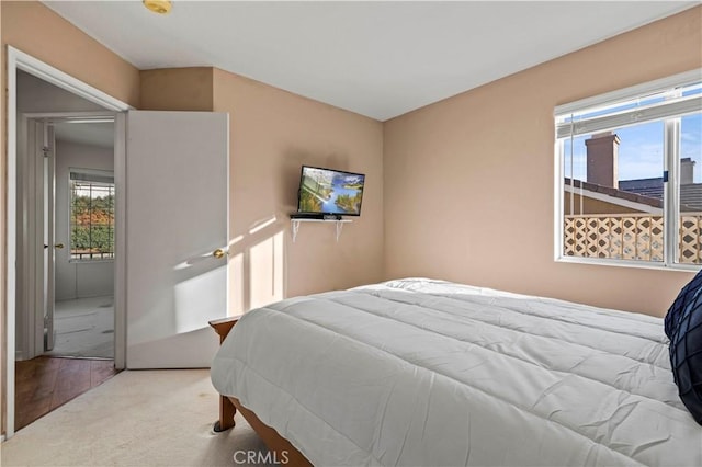 bedroom with carpet floors