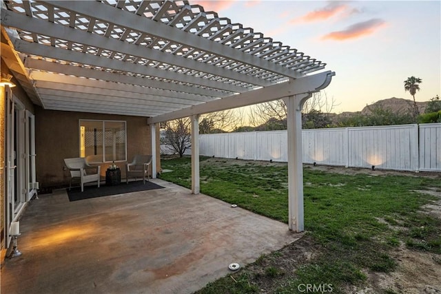 30431 Sunrose Pl, Canyon Country, CA 91387 - fenced backyard with a patio and a pergola