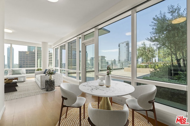 sunroom / solarium with a wealth of natural light