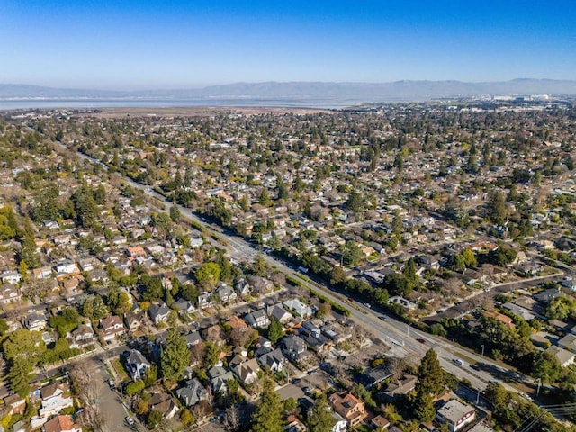 bird's eye view featuring a mountain view