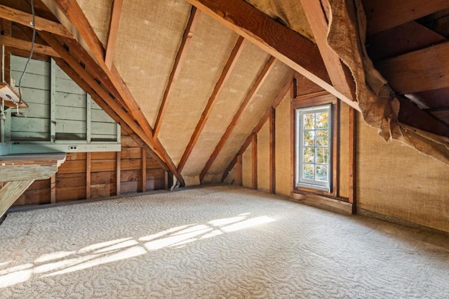 view of attic