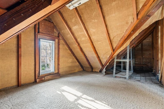 view of attic