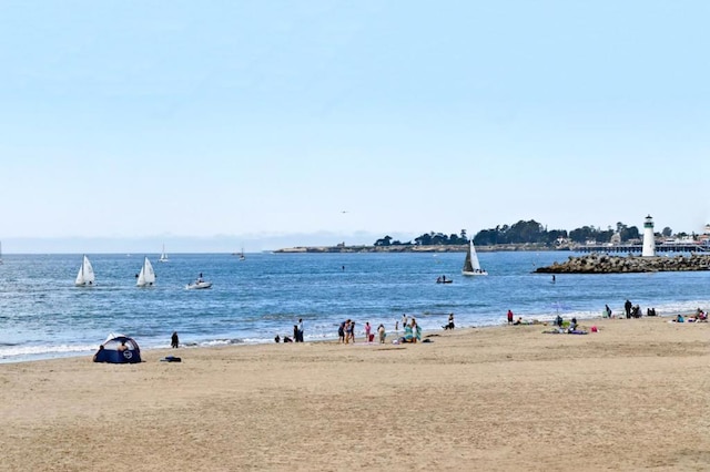 property view of water with a view of the beach