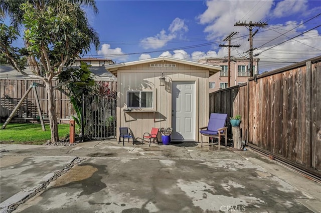 966 W 23rd St, San Pedro, CA 90731 - view of shed featuring a fenced backyard