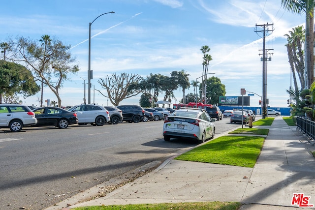 view of parking / parking lot