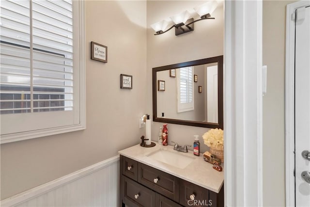 bathroom with vanity