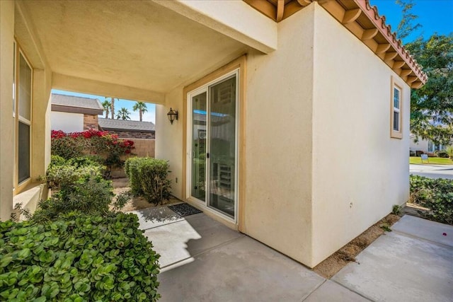 exterior space with a patio area