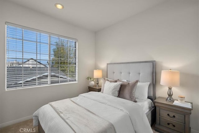 bedroom featuring carpet flooring