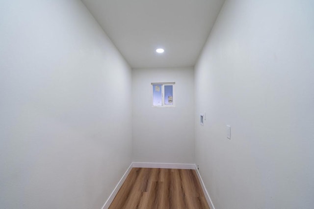 interior space featuring hardwood / wood-style flooring