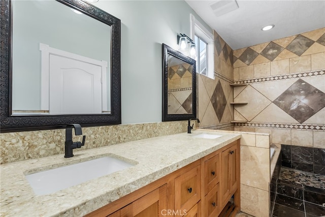 bathroom featuring vanity