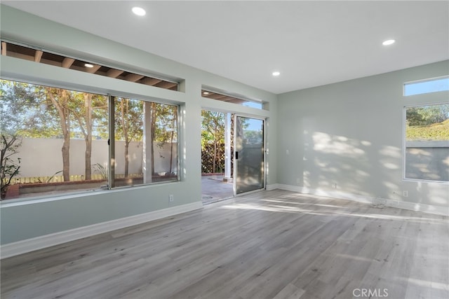 interior space featuring hardwood / wood-style floors