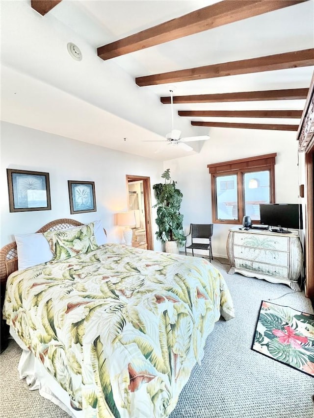 30 Camino De Flores Unit 71, Avalon, CA 90704 - carpeted bedroom featuring ceiling fan