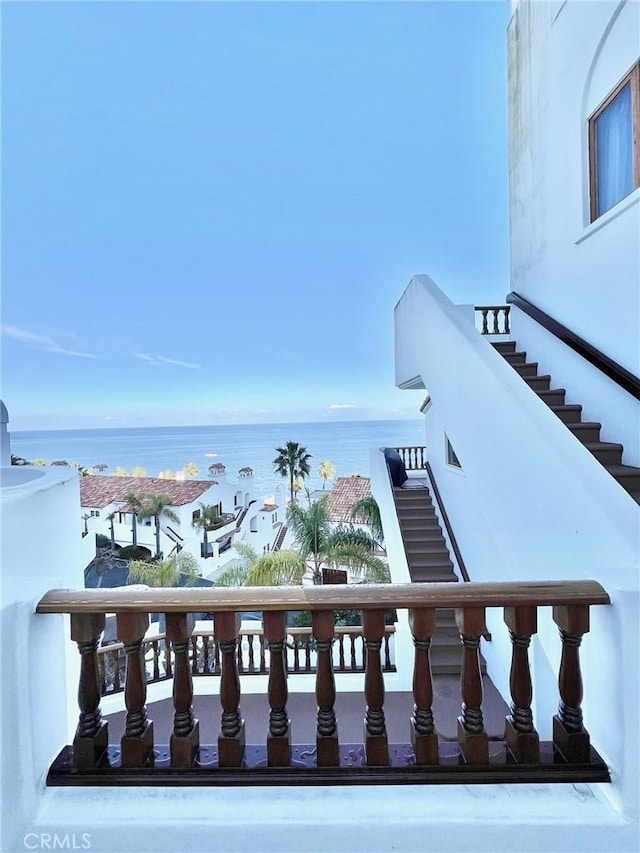 30 Camino De Flores Unit 71, Avalon, CA 90704 - balcony featuring a water view and stairs