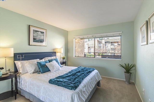 bedroom featuring carpet floors