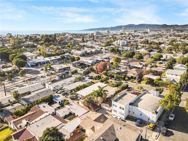 bird's eye view featuring a mountain view