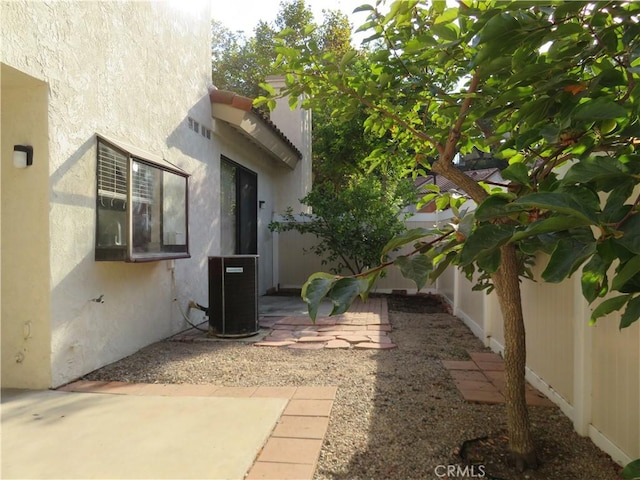 view of home's exterior with a patio area