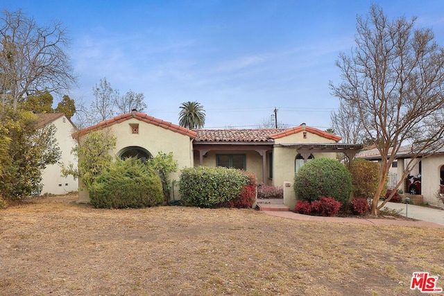 view of mediterranean / spanish house