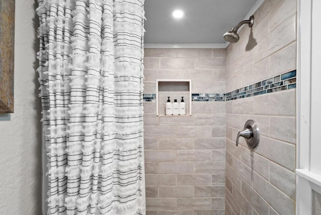 bathroom with walk in shower