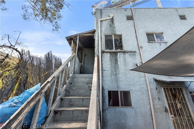 view of stairs