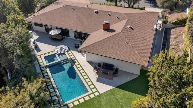 birds eye view of property