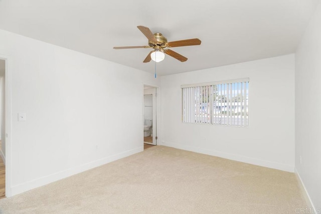 26405 Cherry Hills Blvd, Menifee, CA 92586 - empty room featuring ceiling fan, light carpet, and baseboards