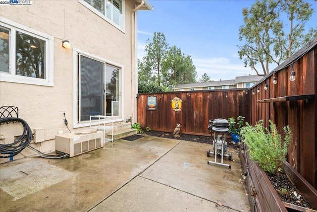 view of patio featuring grilling area