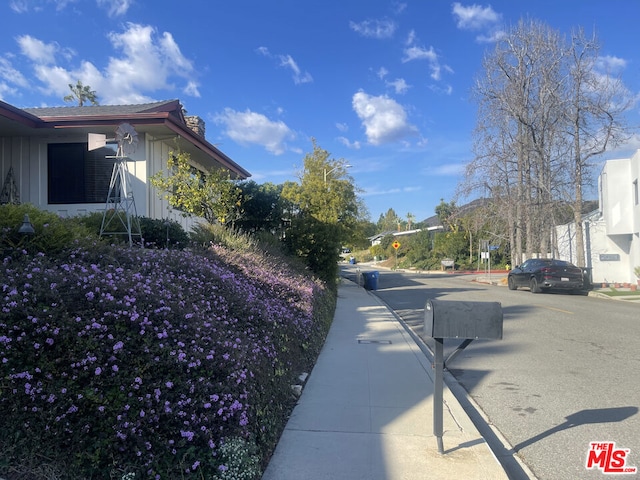 view of road