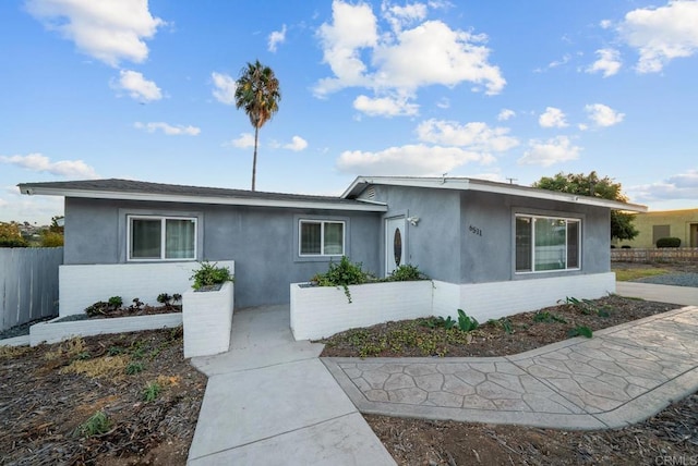 view of ranch-style home