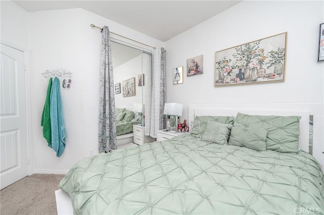 bedroom with carpet flooring