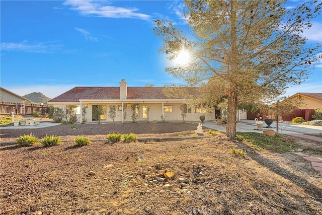 single story home with a patio area