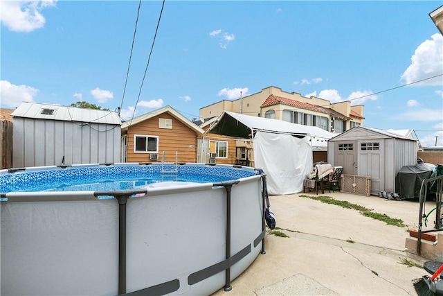 rear view of house with a shed