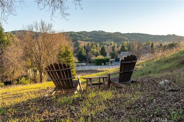 view of property's community featuring a mountain view