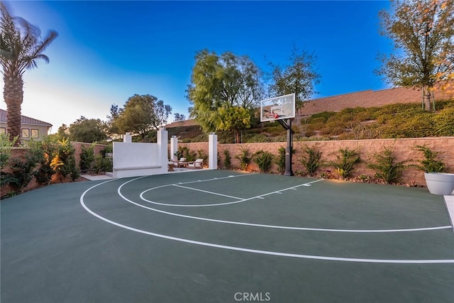 view of sport court