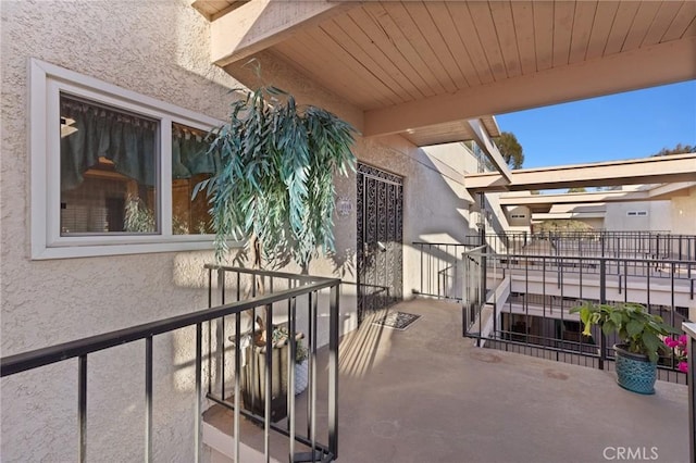 view of balcony